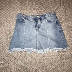 Mini jean skirt